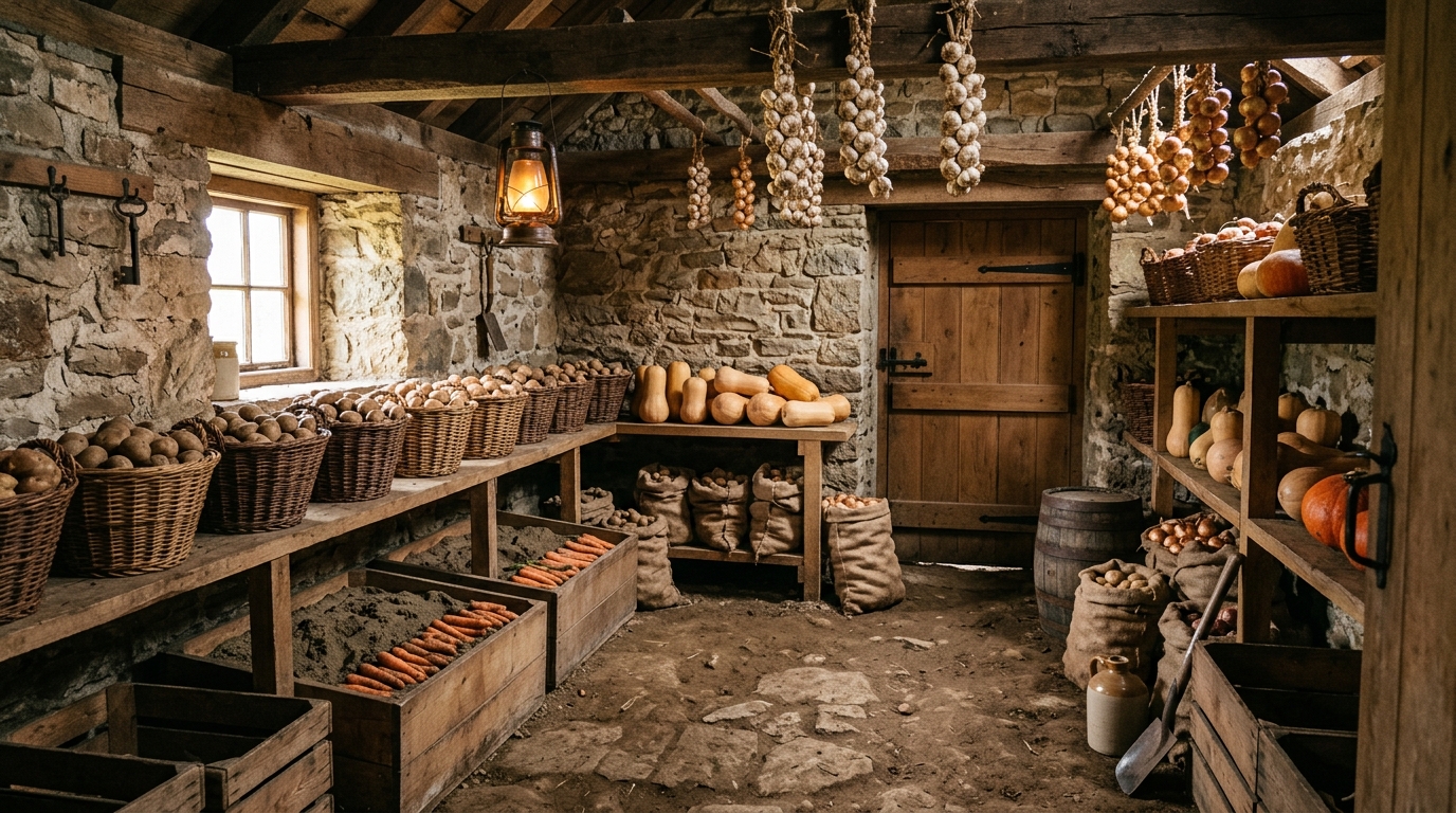 Root Cellar Basics: How to Store Food Without Electricity for Year-Round Resilience