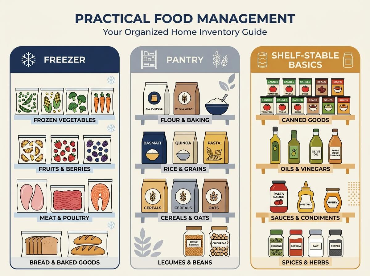 Freezer, Pantry & Shelf-Stable Basics: A Practical Guide to Storing Food Wisely